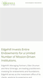 Mobile Screenshot of edgehillendowment.com