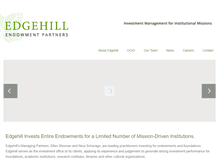 Tablet Screenshot of edgehillendowment.com